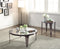 Sophus Coffee Table, Black Nickel & Clear Glass